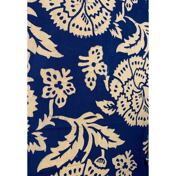 Orange Floral Print Cotton Fabric Fat Quarter 18x20 Sewing & Craft Projects - Picture 2 of 3